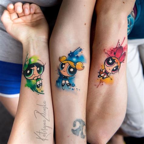 las chicas superpoderosas tattoo|Ideas de tatuajes de las Chicas Superpoderosas